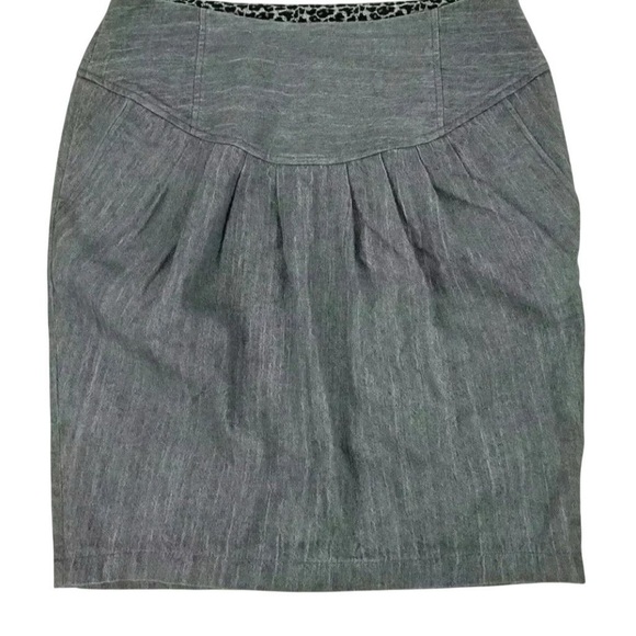 Playlord Pleated Gray Skirt Size 9 with Pockets Casual Short - Picture 1 of 11
